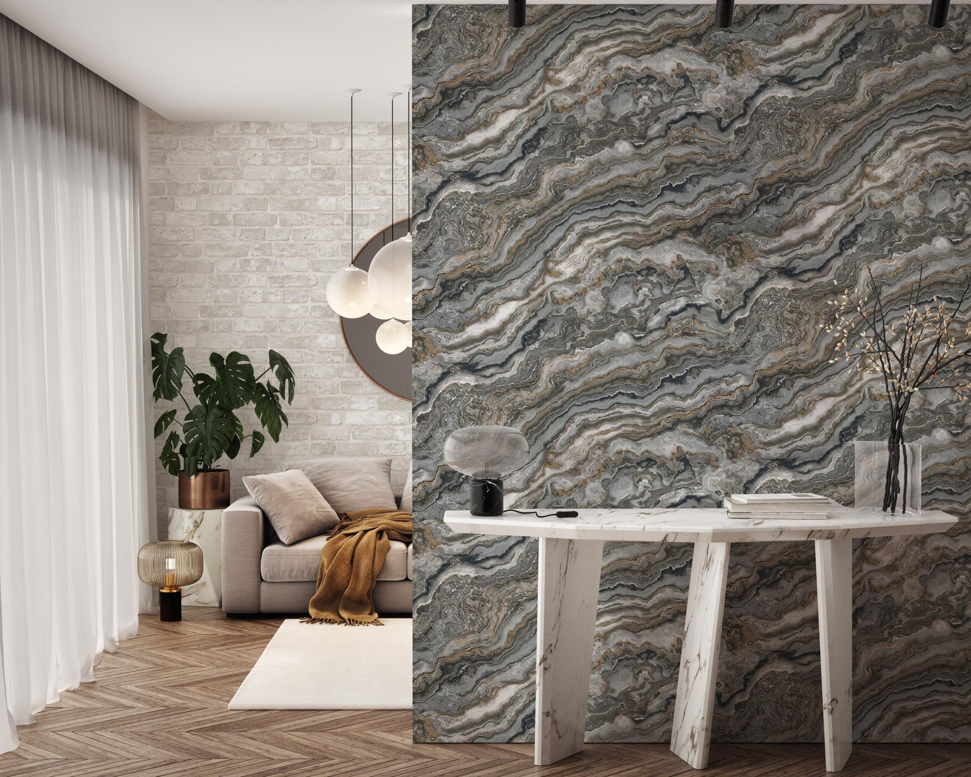 Roka Living 23102-6 room wallpaper by La Belle Maison