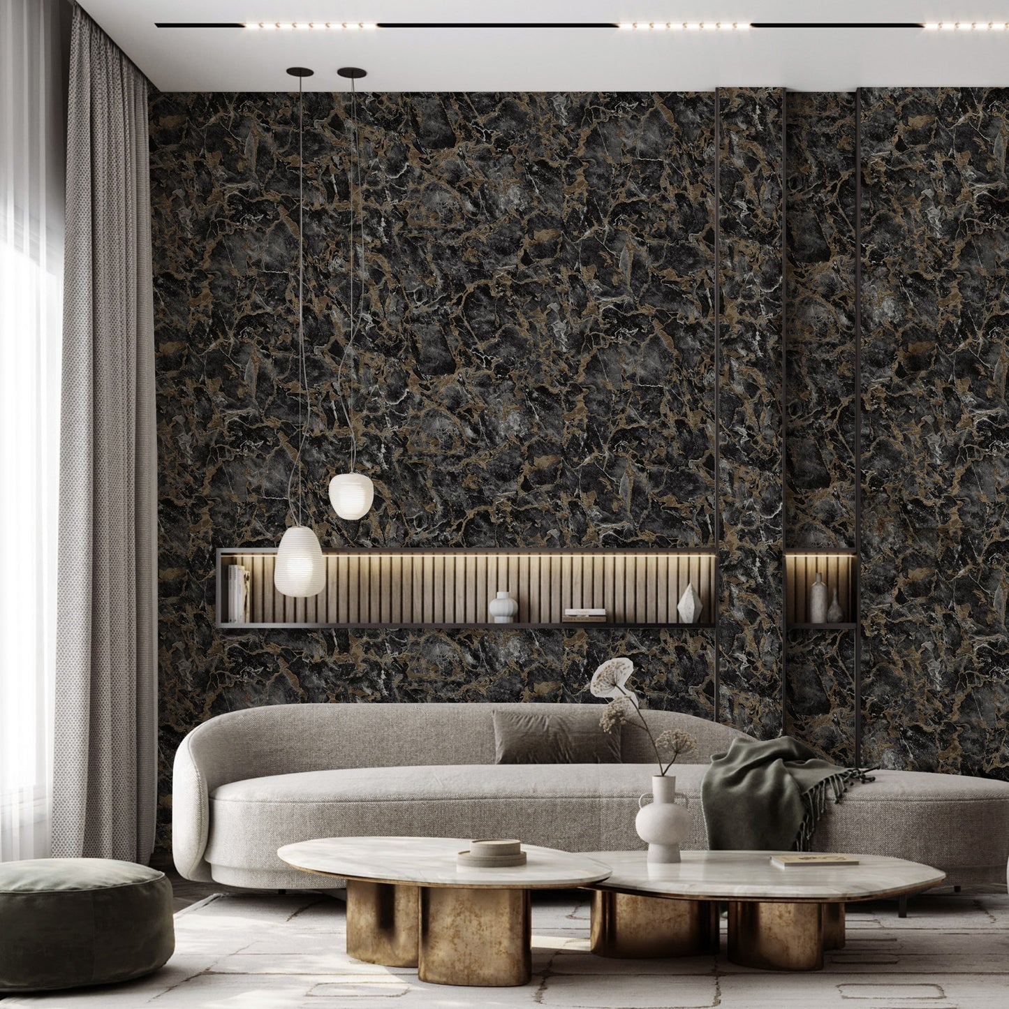 Roka Living 23103-5 room wallpaper by La Belle Maison