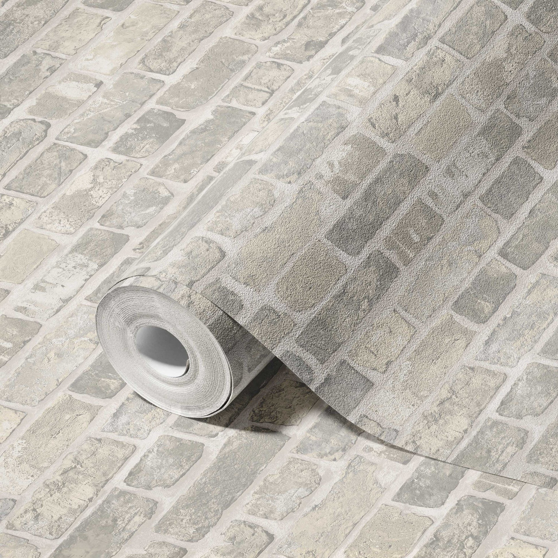 Roka Living Dove Grey Earthy Texture Wallpaper by La Belle Maison