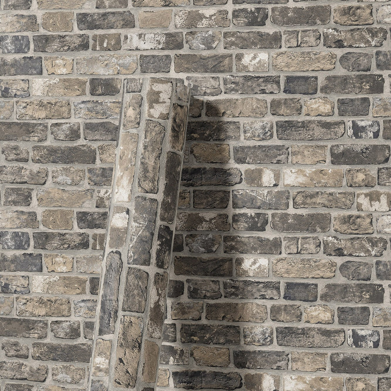 Roka Living Mist Grey Warm Linen Wallpaper by La Belle Maison