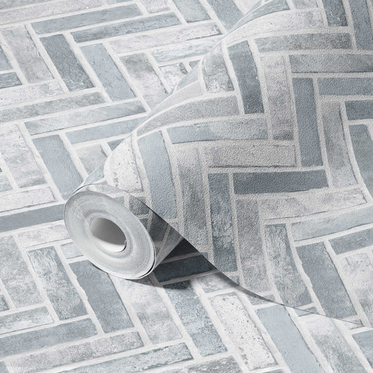 Roka Living Warm Grey Natural Texture Wallpaper II by La Belle Maison