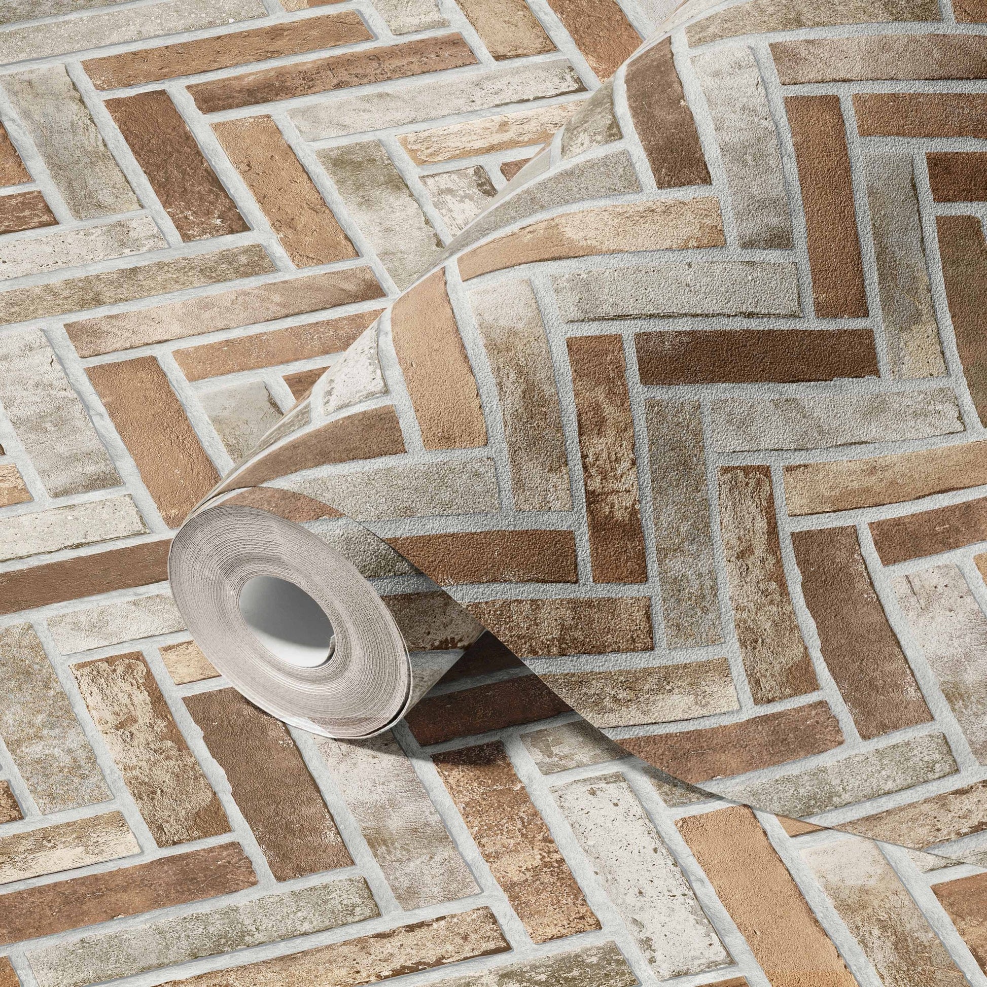 Roka Living Pewter Natural Surface Wallpaper by La Belle Maison