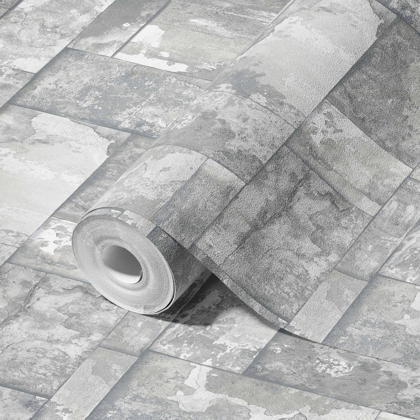 Roka Living Stone Grey Natural Texture Wallpaper by La Belle Maison