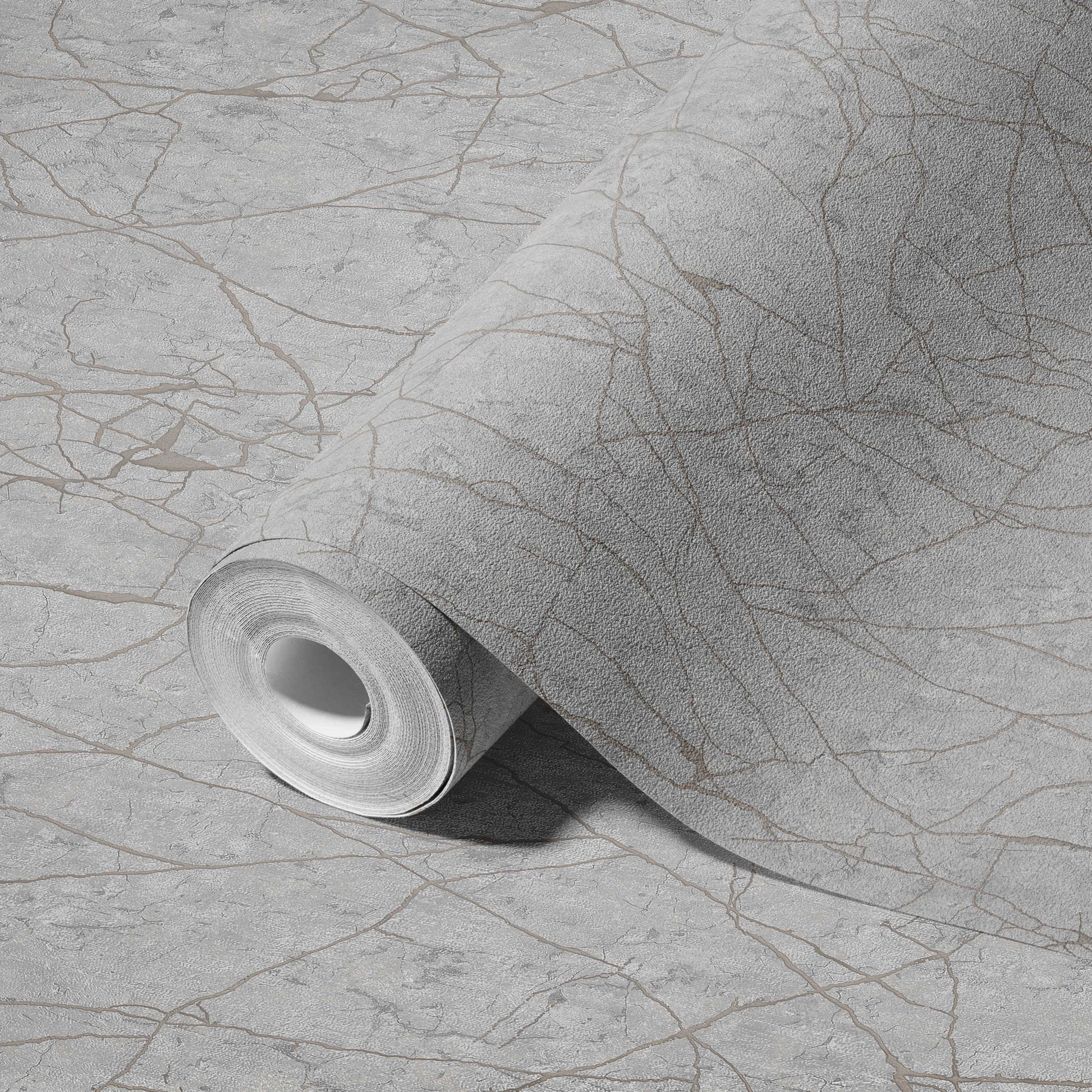 Roka Living Smoke Warm Linen Wallpaper by La Belle Maison