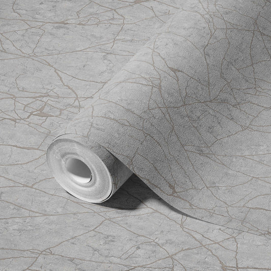 Roka Living Smoke Warm Linen Wallpaper by La Belle Maison