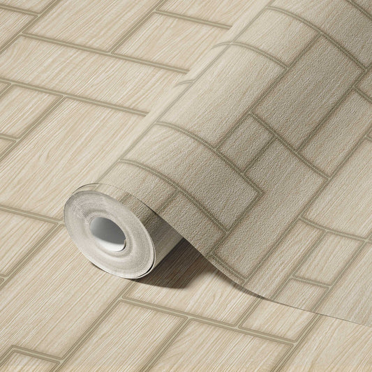 Roka Living Dune Warm Linen Wallpaper by La Belle Maison