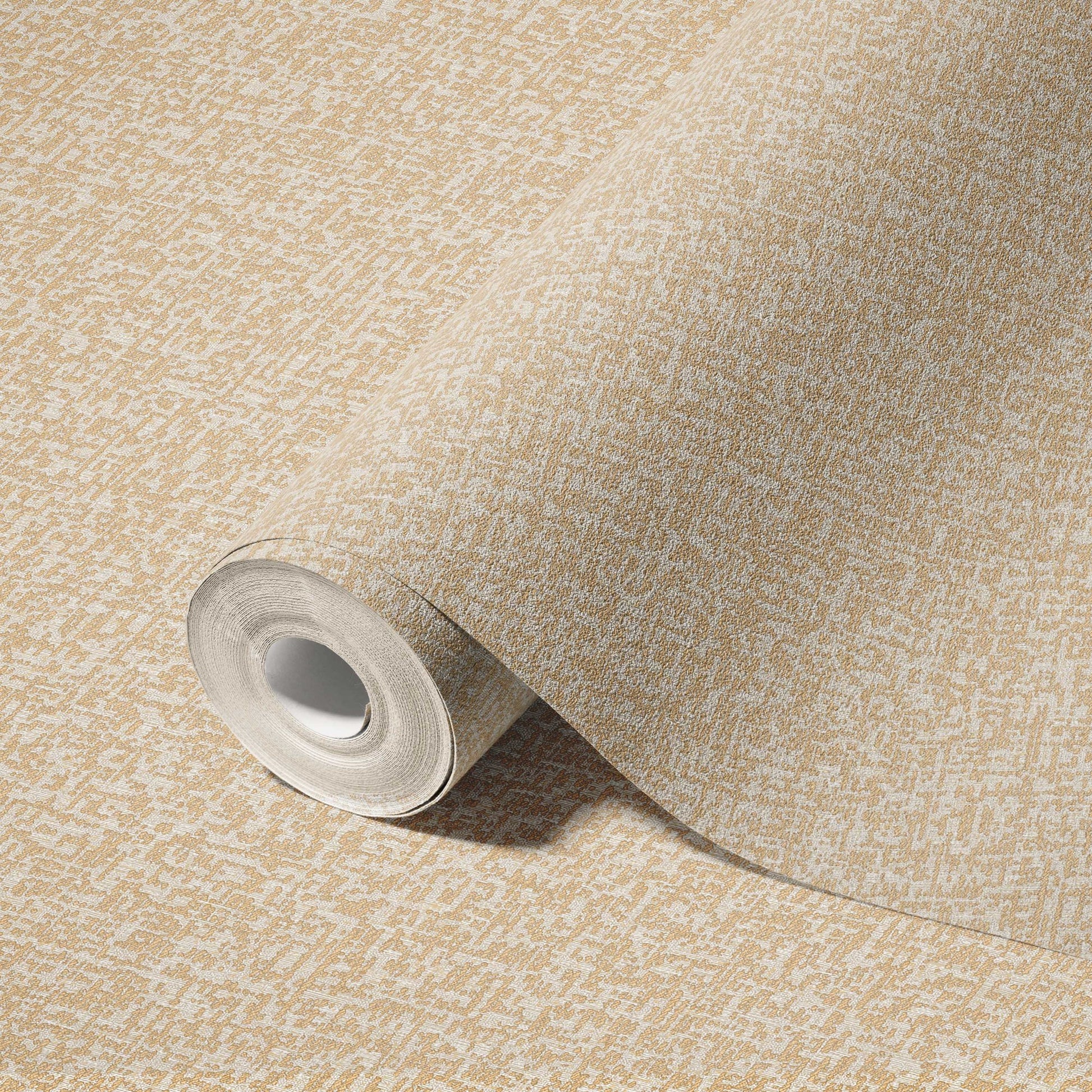 Roka Living Linen Relaxed Weave Wallpaper by La Belle Maison