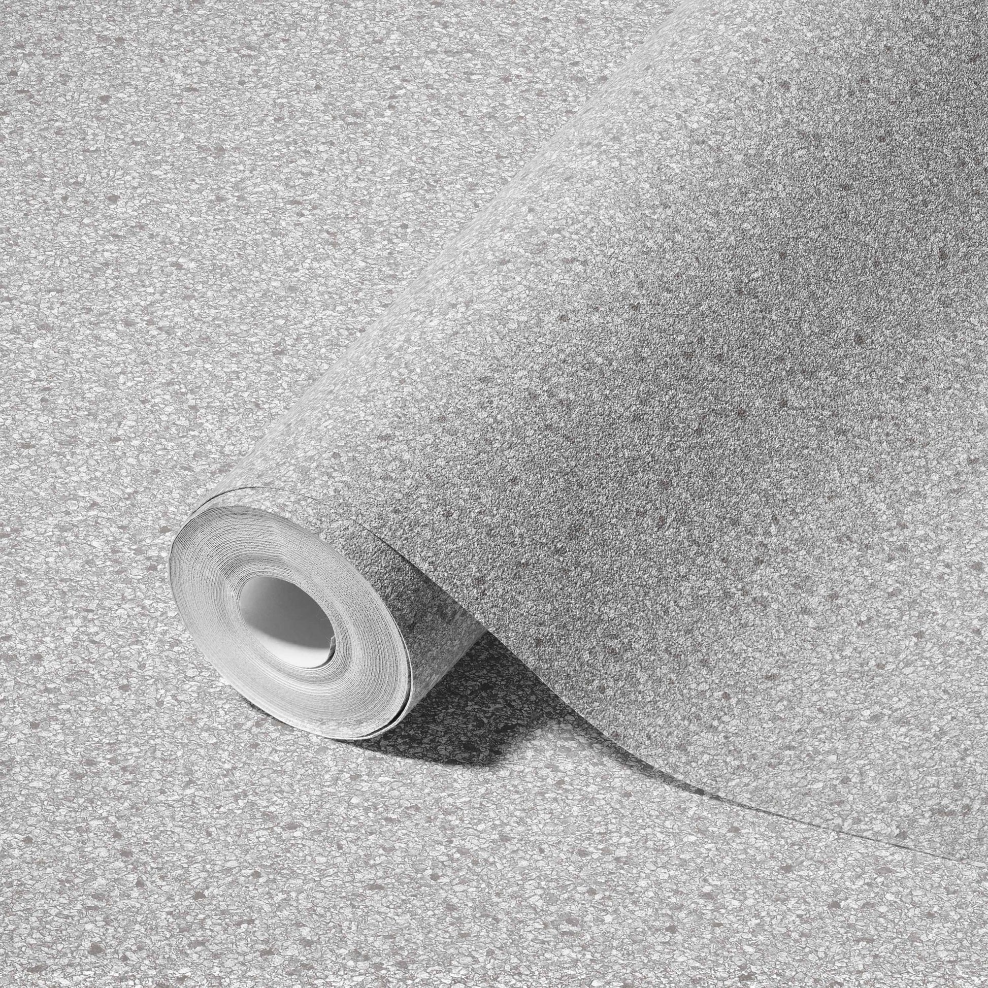 Roka Living Silver Taupe Warm Linen Wallpaper by La Belle Maison