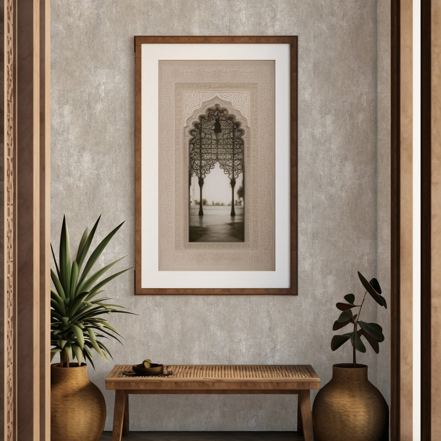 Roka Living Silver Taupe Earthy Texture Wallpaper by La Belle Maison