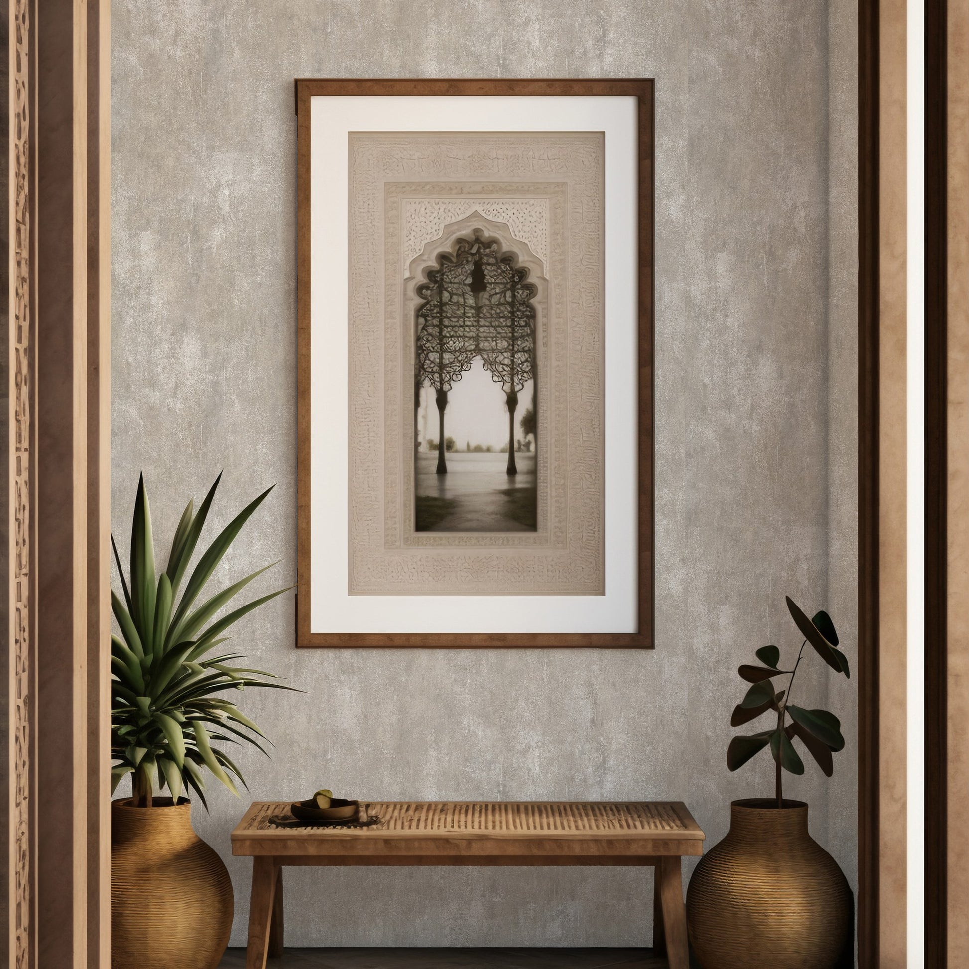 Roka Living Silver Taupe Earthy Texture Wallpaper by La Belle Maison