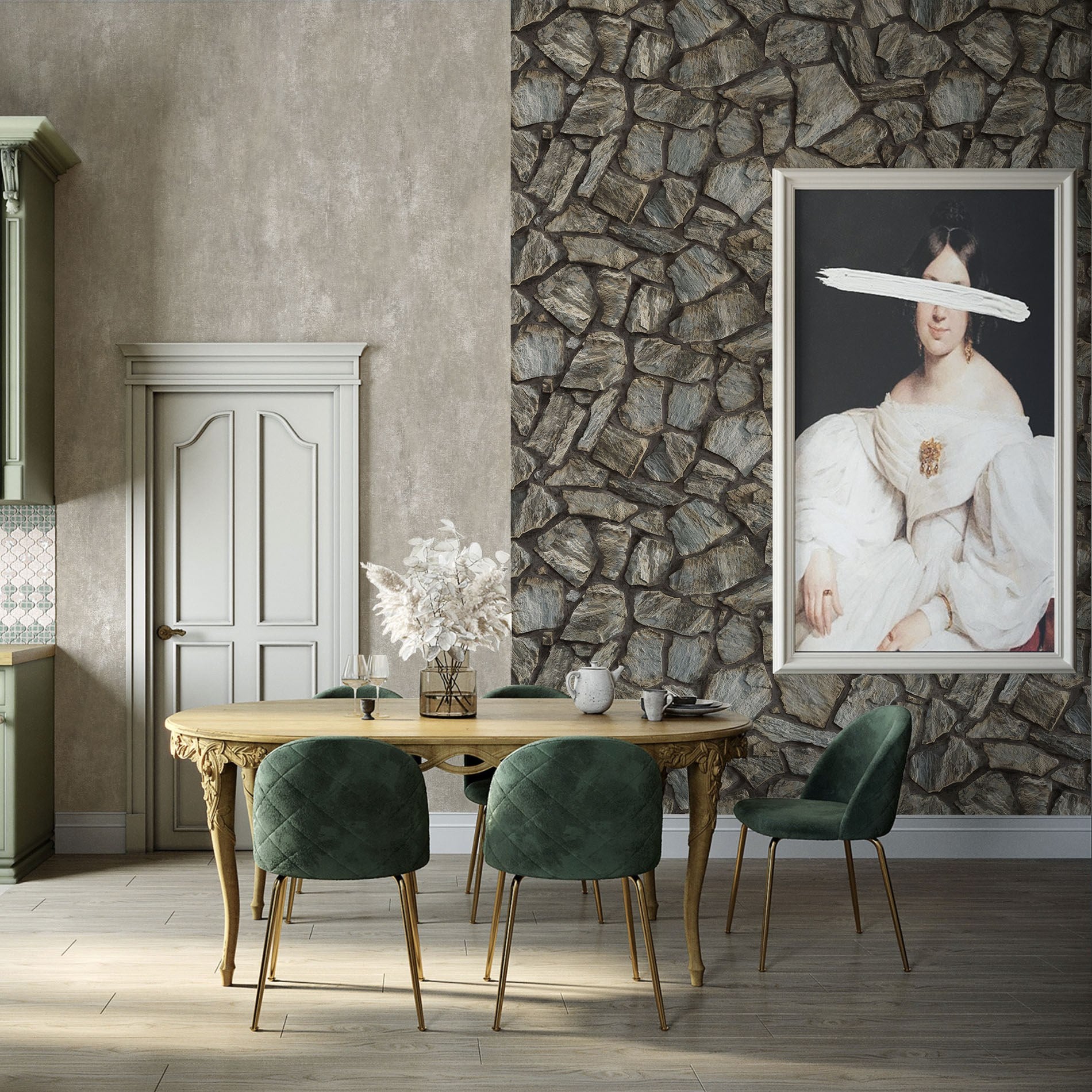 Roka Living 23114-3 room wallpaper by La Belle Maison