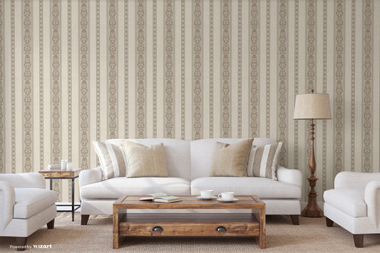 Rumi Stories Smoke Artistic Scroll Wallpaper by La Belle Maison