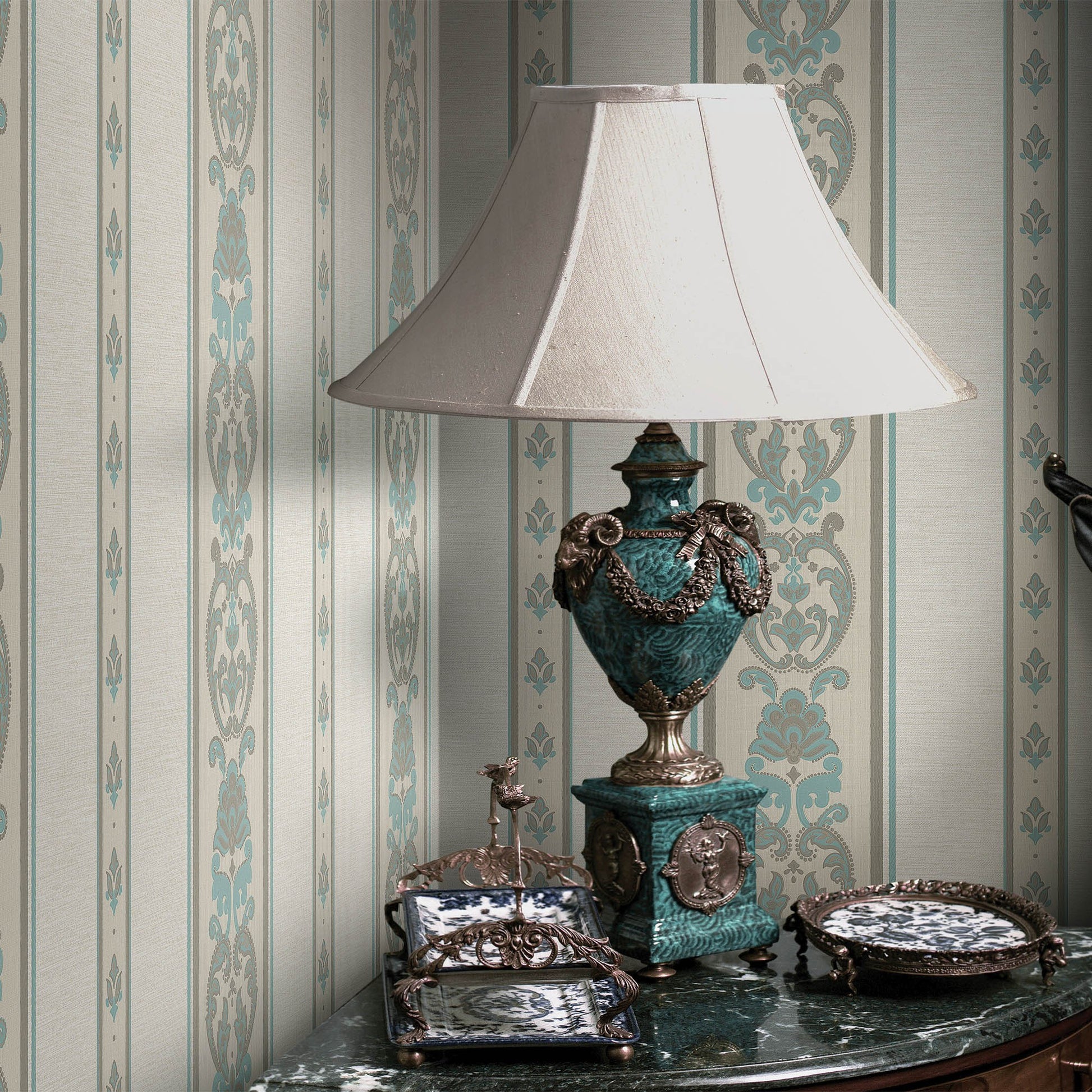 Rumi Stories 6803-4 room wallpaper by La Belle Maison