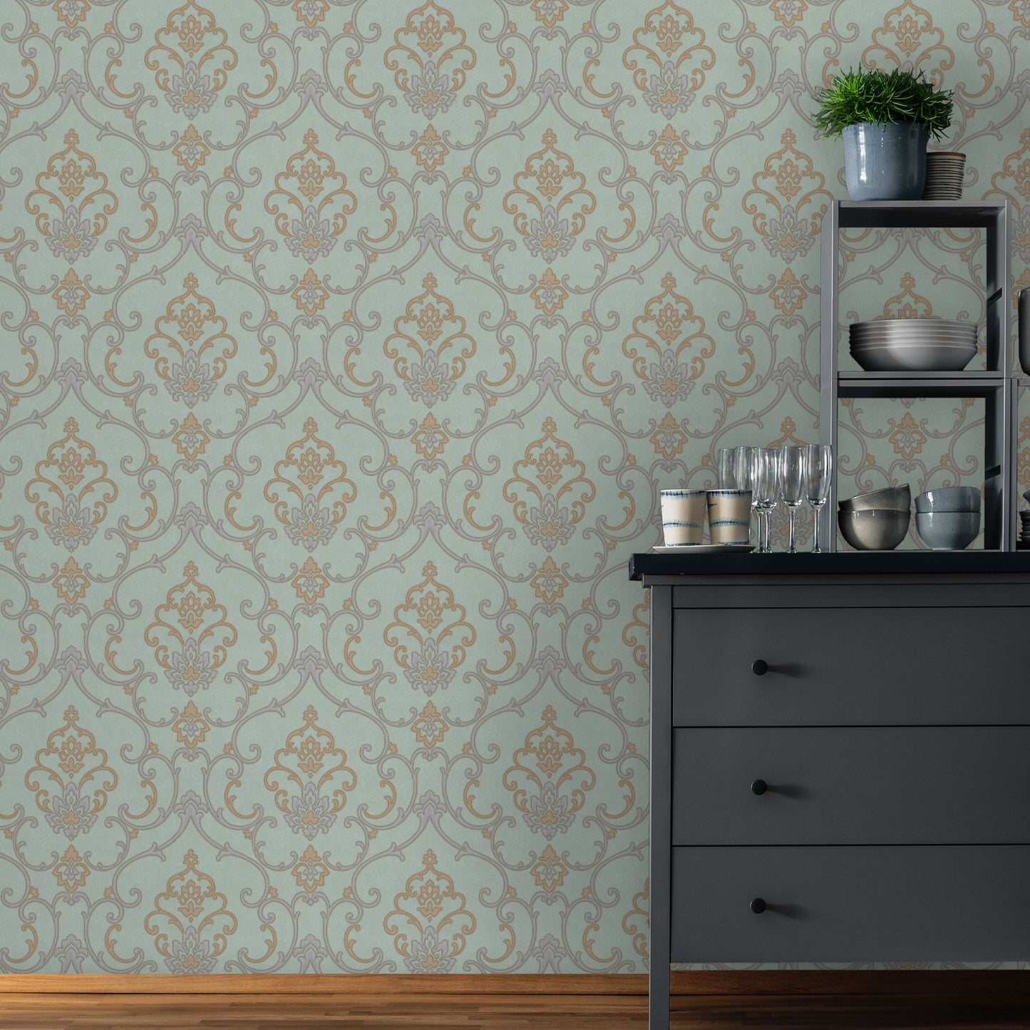 Rumi Stories 6806-6 room wallpaper by La Belle Maison