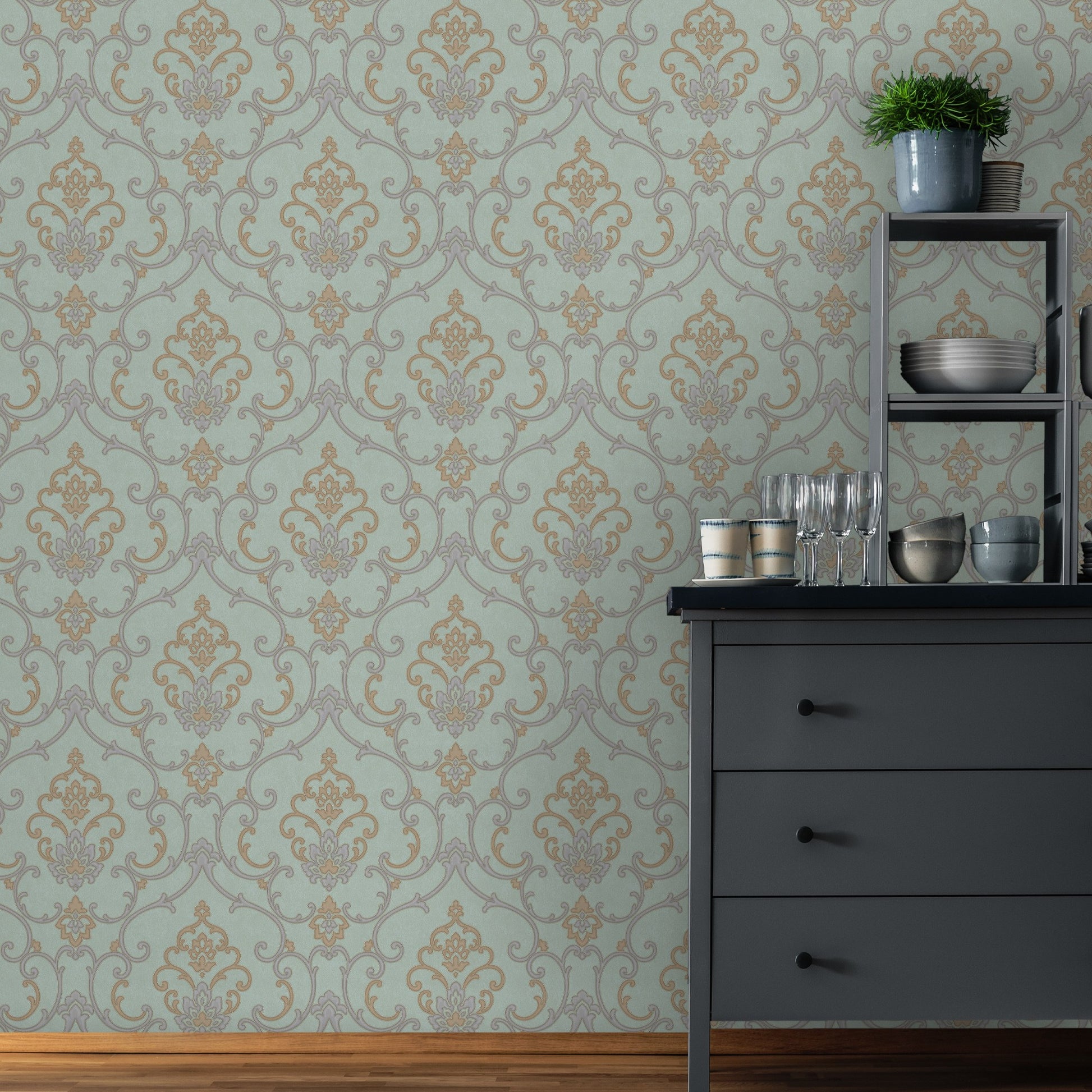 Rumi Stories 6806-6 room wallpaper by La Belle Maison