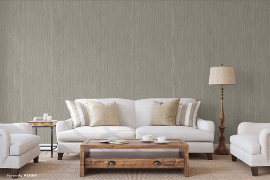 Rumi Stories Smoke Soft Ornamental Wallpaper by La Belle Maison
