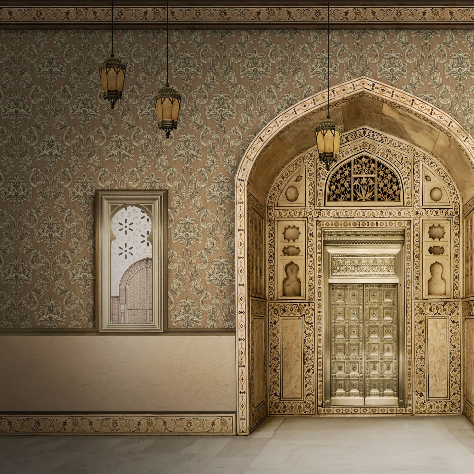 Rumi Stories 6808-4 room wallpaper by La Belle Maison