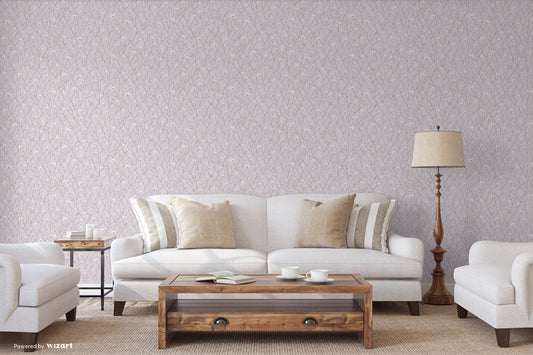 Seven Rooms Silver Taupe Subtle Pattern Wallpaper by La Belle Maison