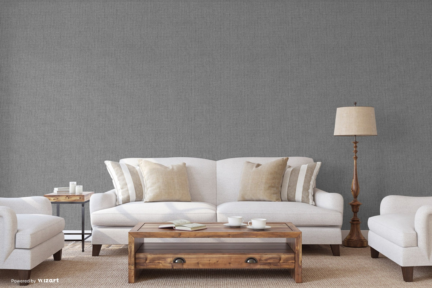 Seven Rooms Grey Soft Decorative Wallpaper by La Belle Maison