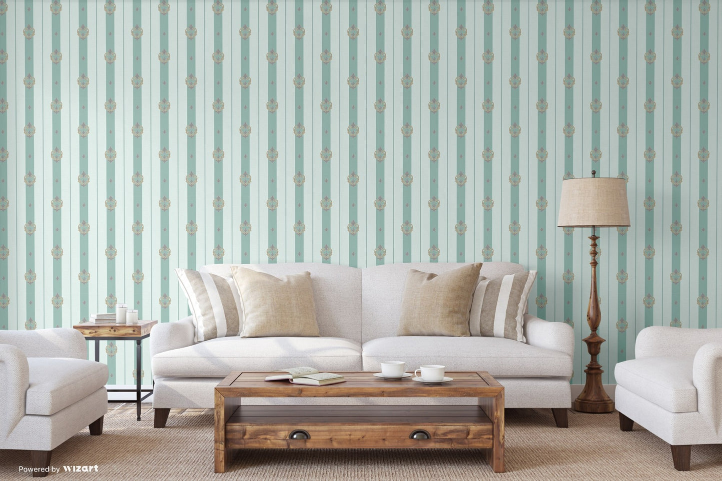 Seven Rooms Denim Modern Stone Wallpaper by La Belle Maison