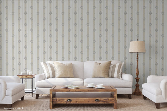 Seven Rooms Sky Blue Refined Surface Wallpaper by La Belle Maison
