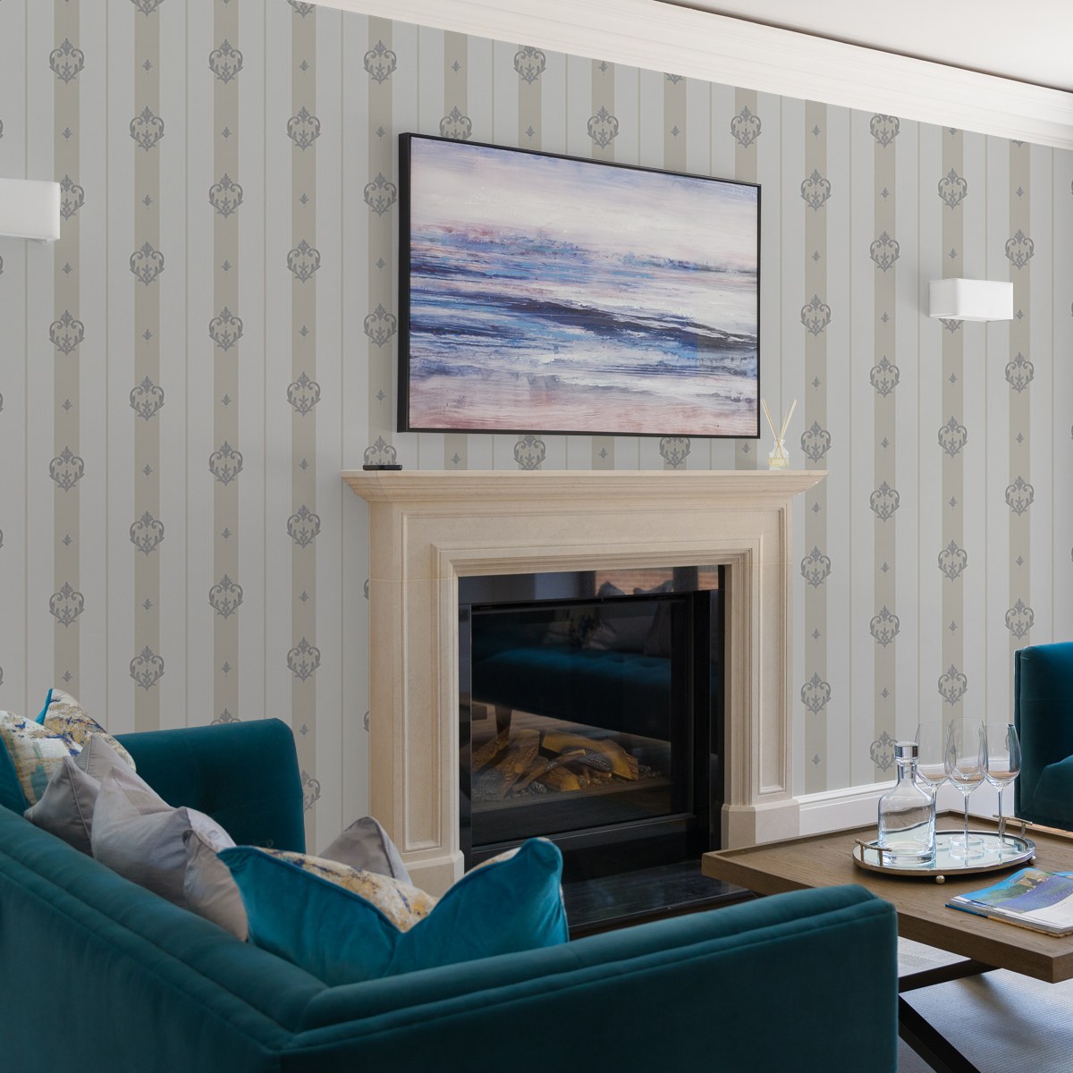 Seven Rooms 7804-3 room wallpaper by La Belle Maison