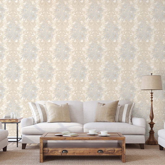 Seven Rooms Indigo Subtle Pattern Wallpaper by La Belle Maison