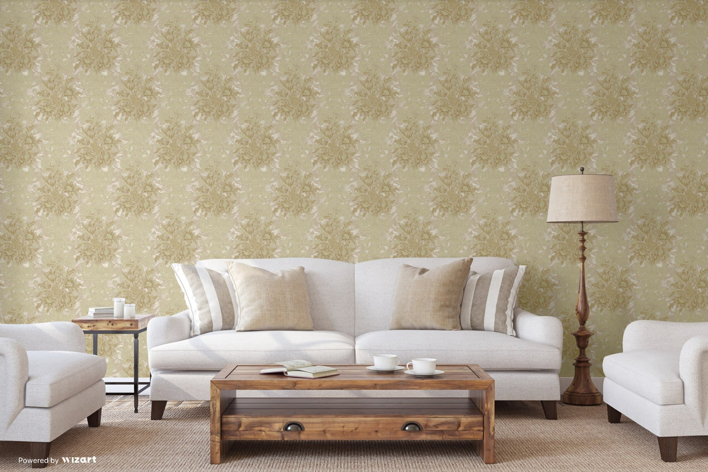 Seven Rooms Ash Subtle Pattern Wallpaper by La Belle Maison