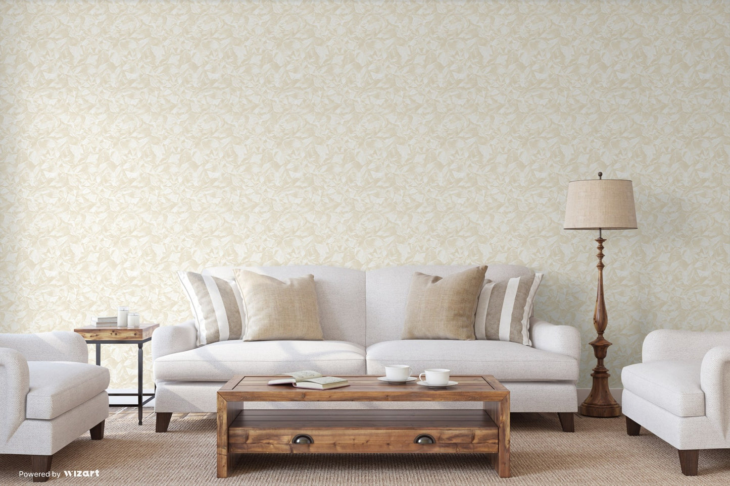 Seven Rooms Silver Taupe Soft Decorative Wallpaper by La Belle Maison