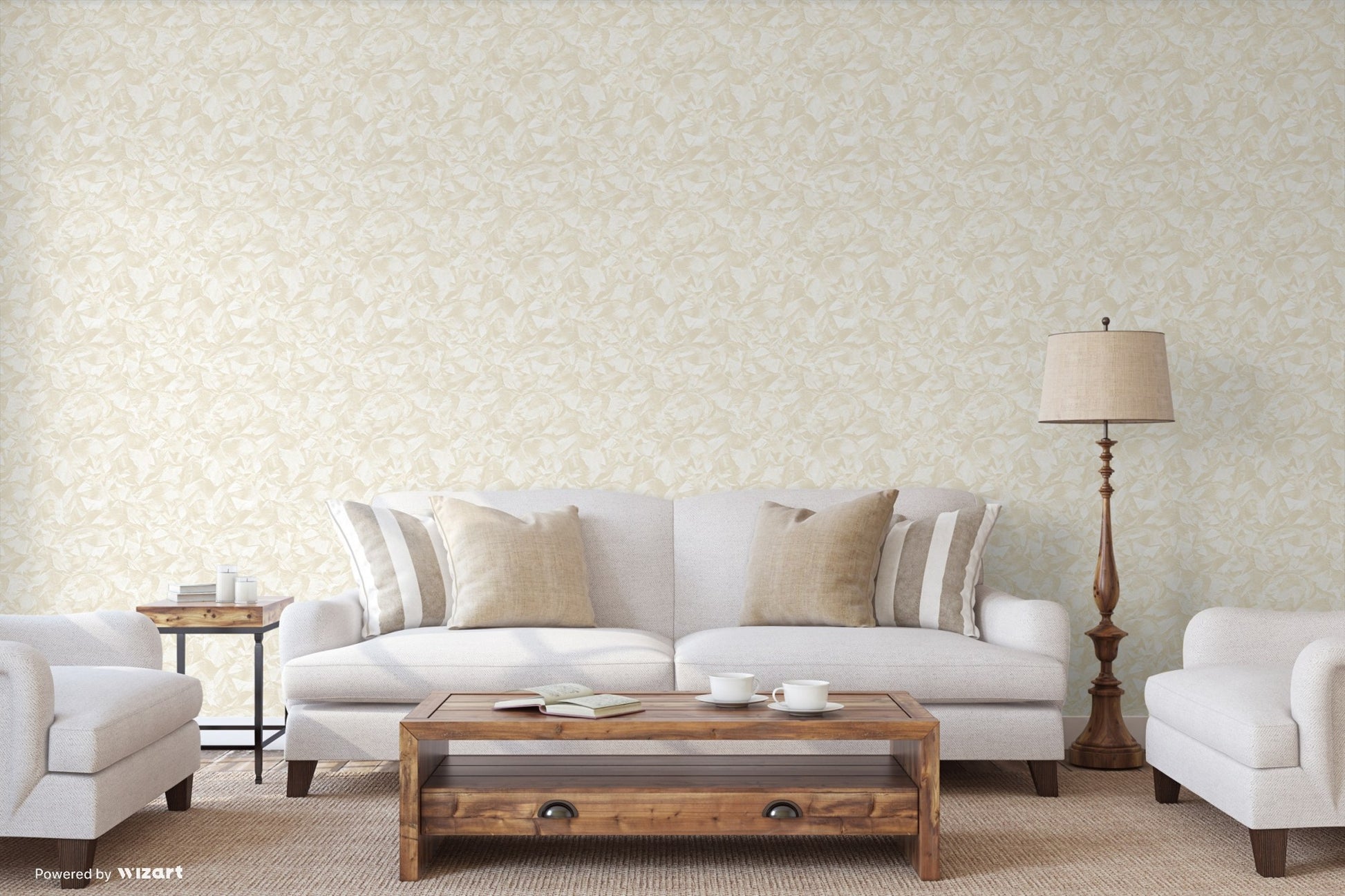 Seven Rooms Silver Taupe Soft Decorative Wallpaper by La Belle Maison
