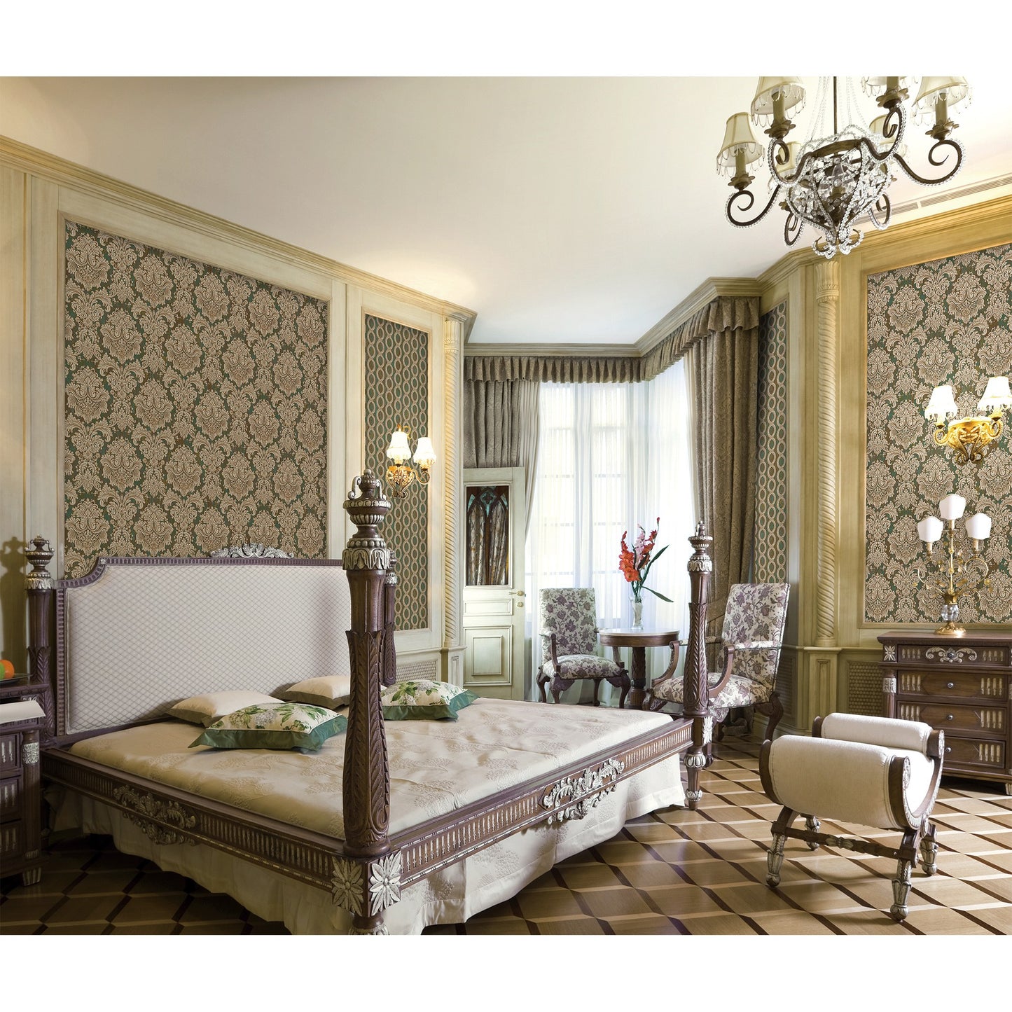 Seven Rooms 7807-4 room wallpaper by La Belle Maison