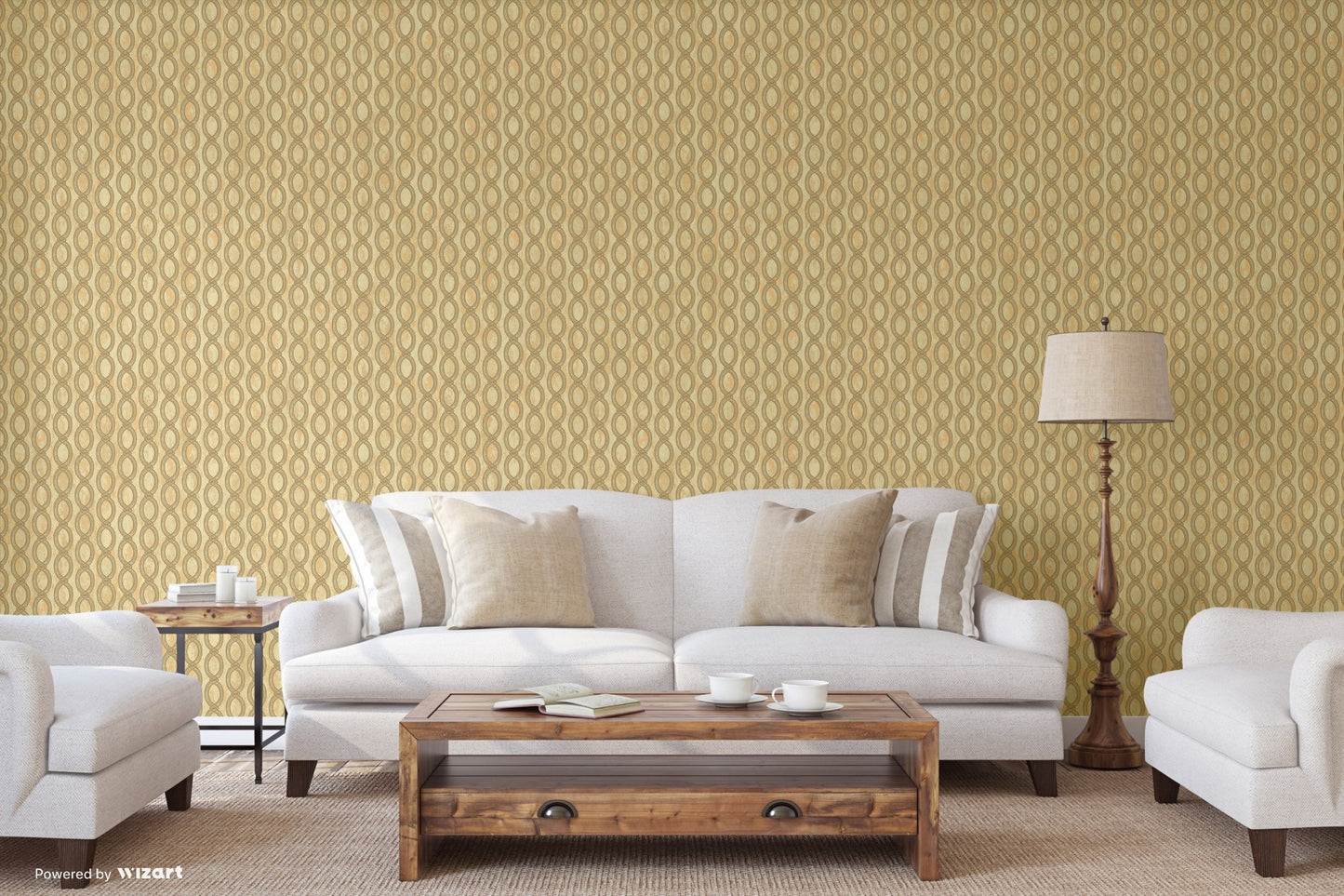 Seven Rooms Warm Grey Refined Surface Wallpaper by La Belle Maison