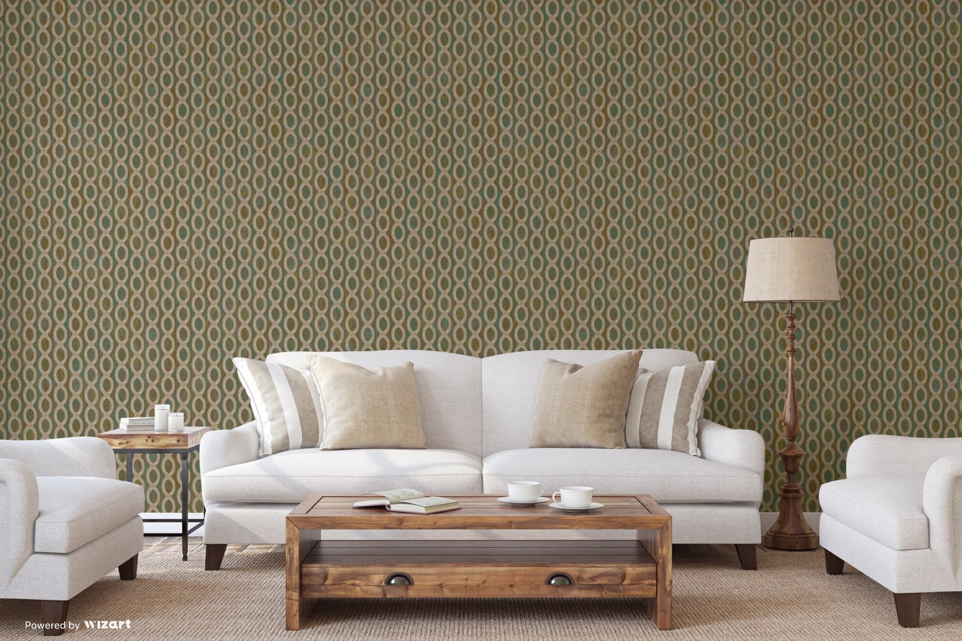 Seven Rooms Mist Grey Modern Stone Wallpaper by La Belle Maison