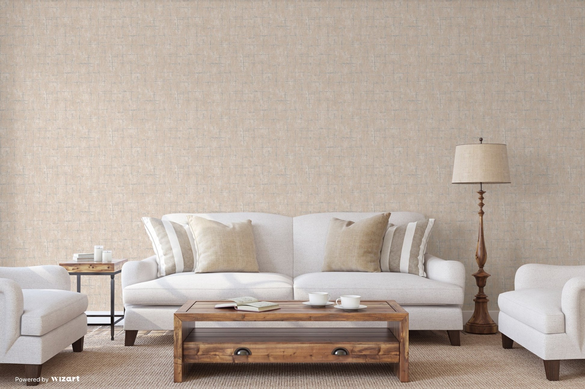 Seven Rooms Stone Grey Soft Decorative Wallpaper by La Belle Maison
