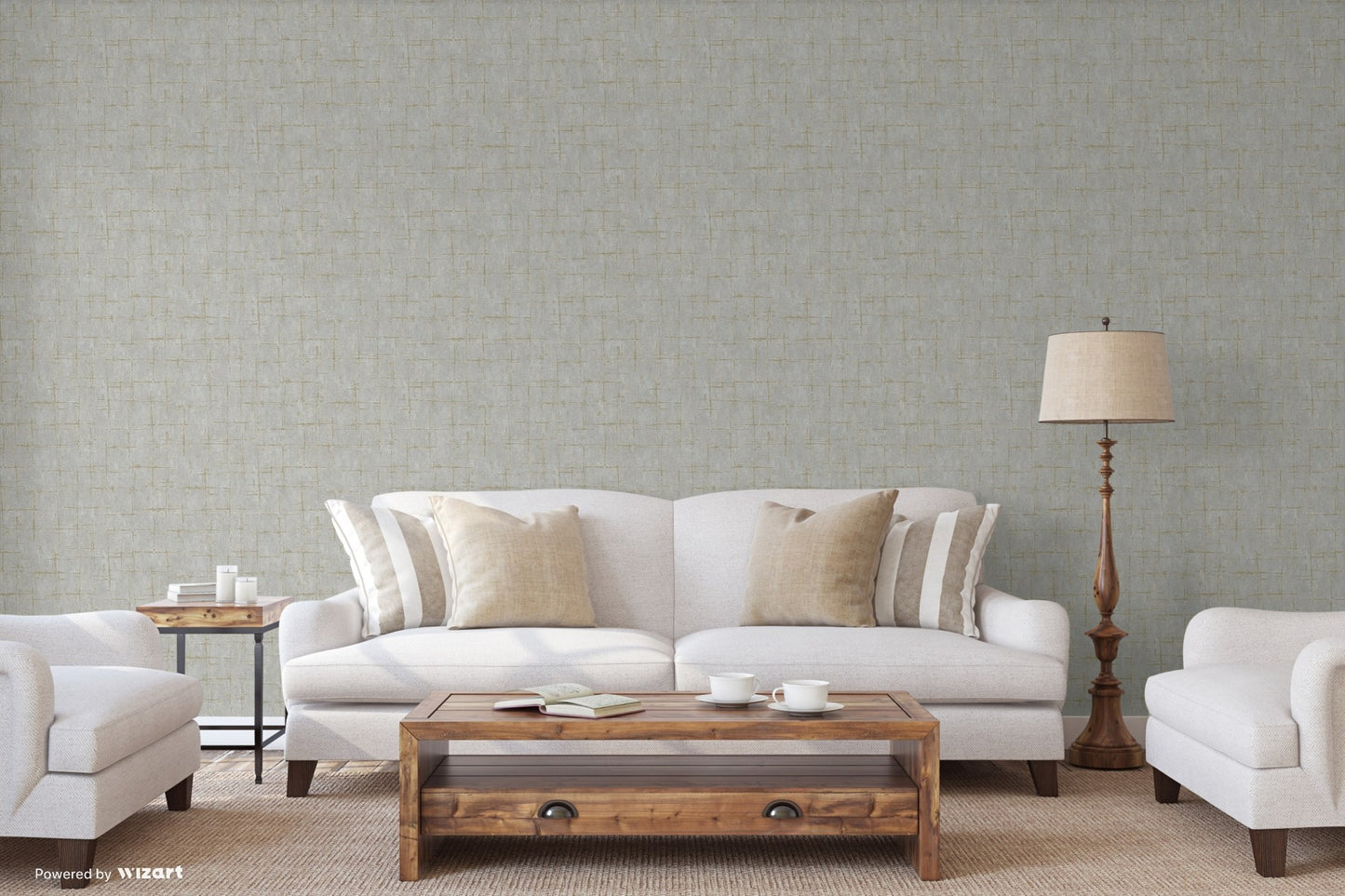 Seven Rooms Silver Taupe Versatile Texture Wallpaper II by La Belle Maison