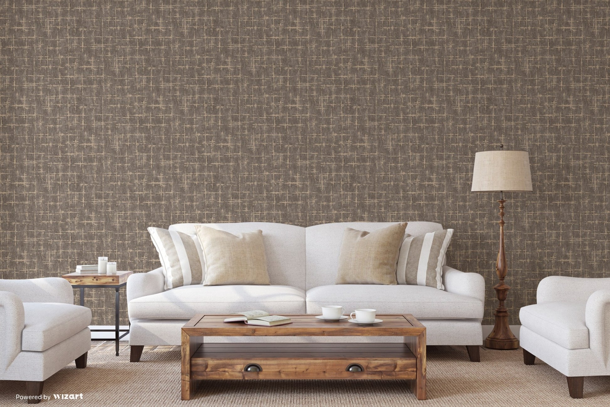 Seven Rooms Grey Interior Texture Wallpaper by La Belle Maison
