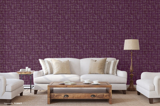 Seven Rooms Aubergine Subtle Pattern Wallpaper by La Belle Maison