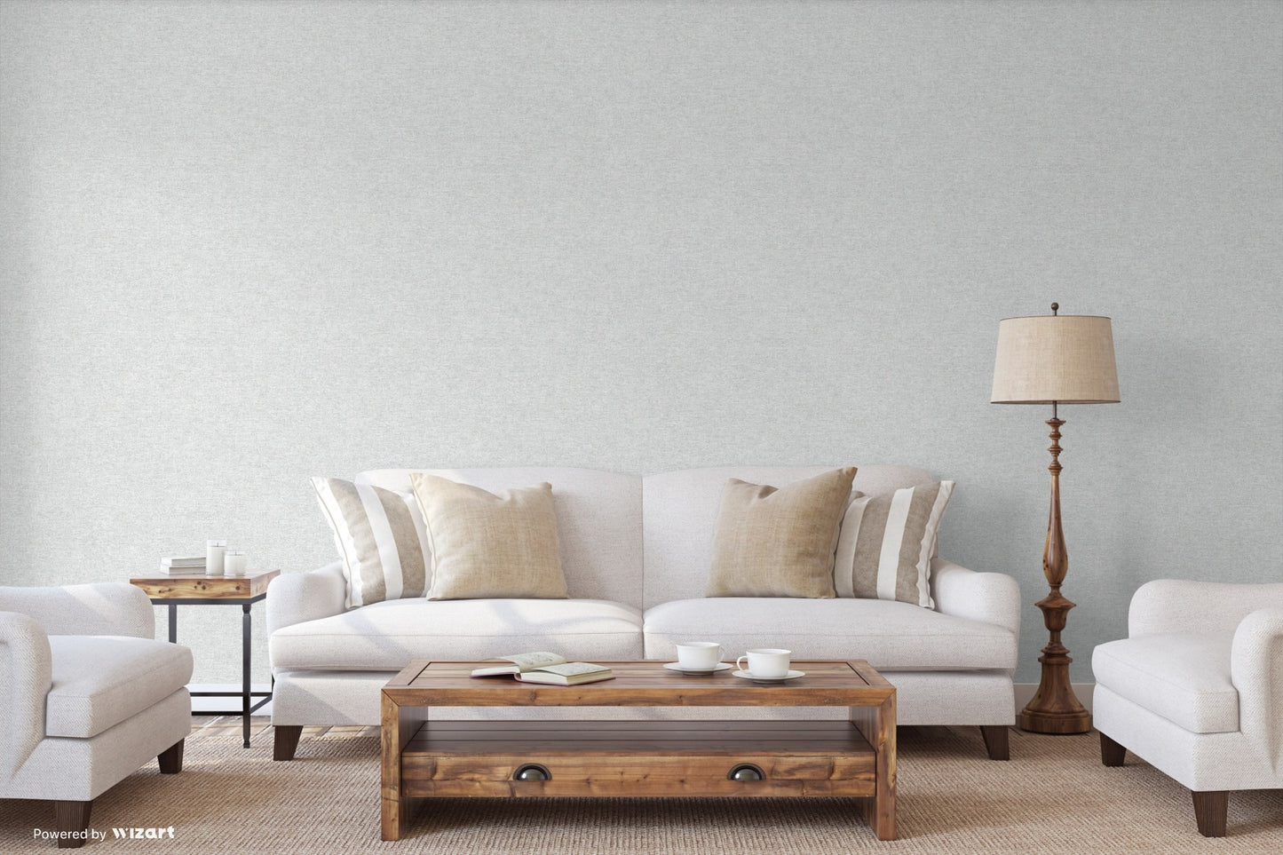 Seven Rooms Mist Blue Interior Texture Wallpaper by La Belle Maison
