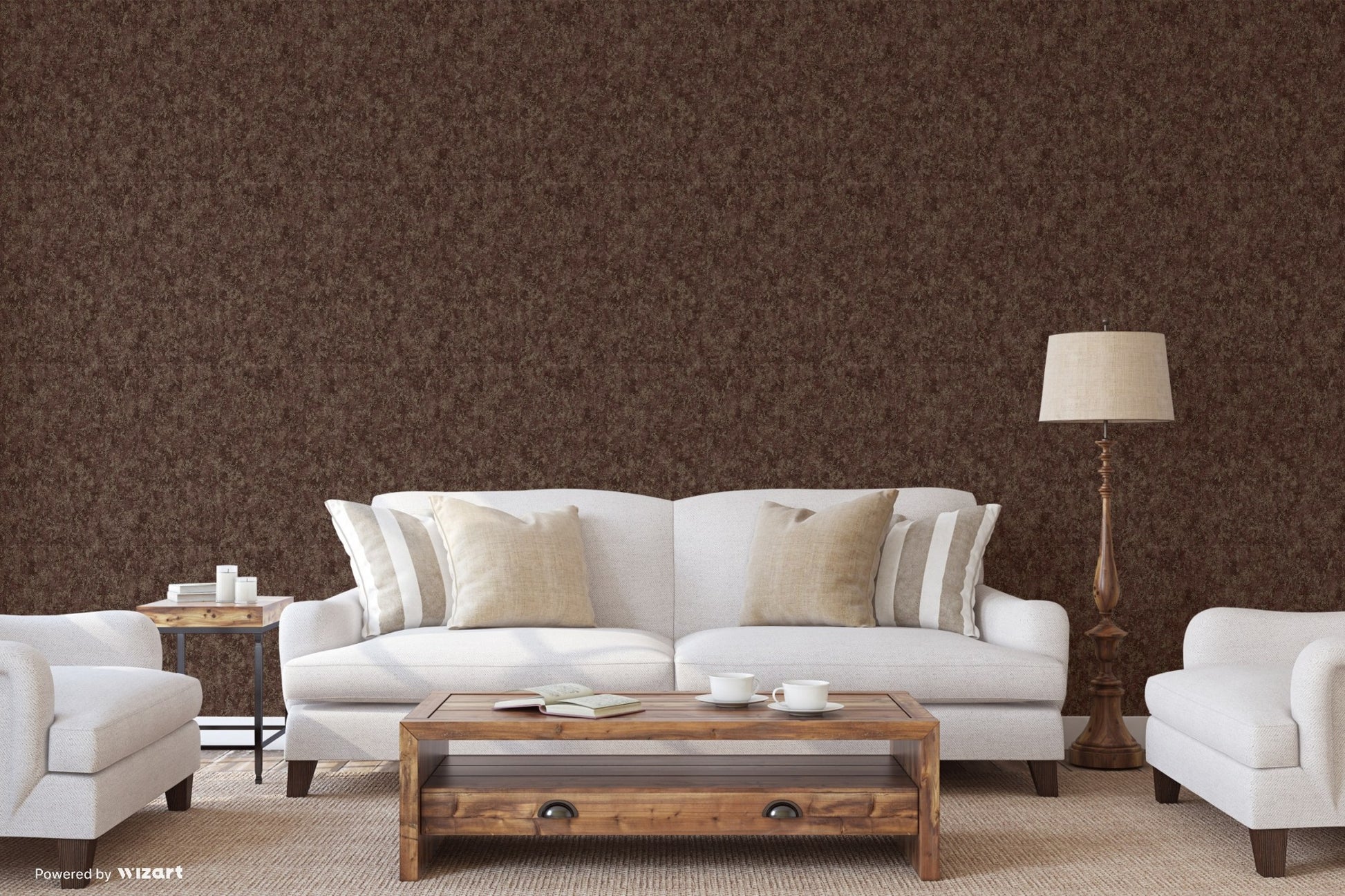 Seven Rooms Graphite Modern Stone Wallpaper by La Belle Maison