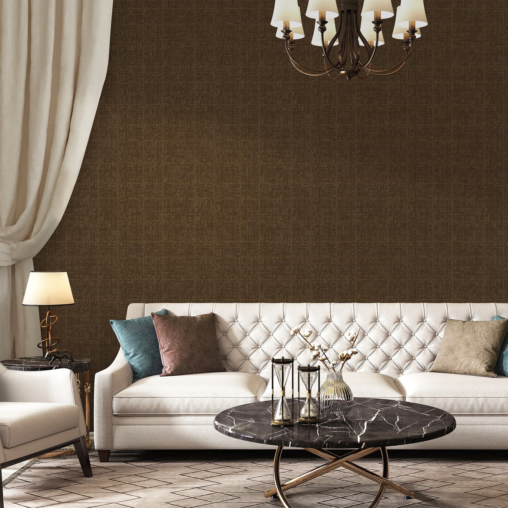 Signature Maison Slate Premium Neutral Wallpaper by La Belle Maison