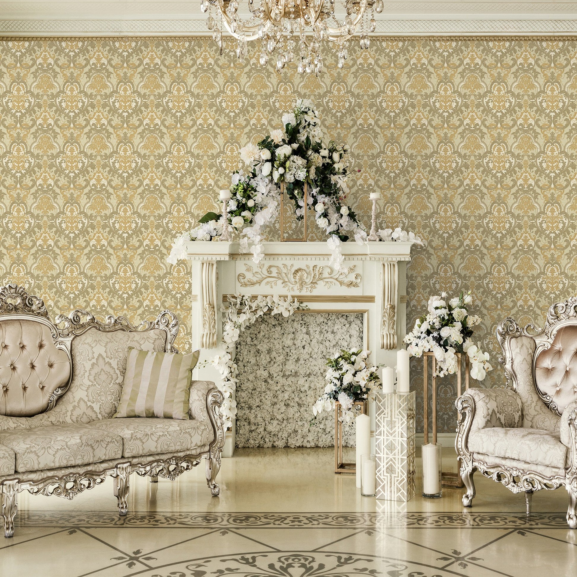 Signature Maison Ash Fine Surface Wallpaper by La Belle Maison