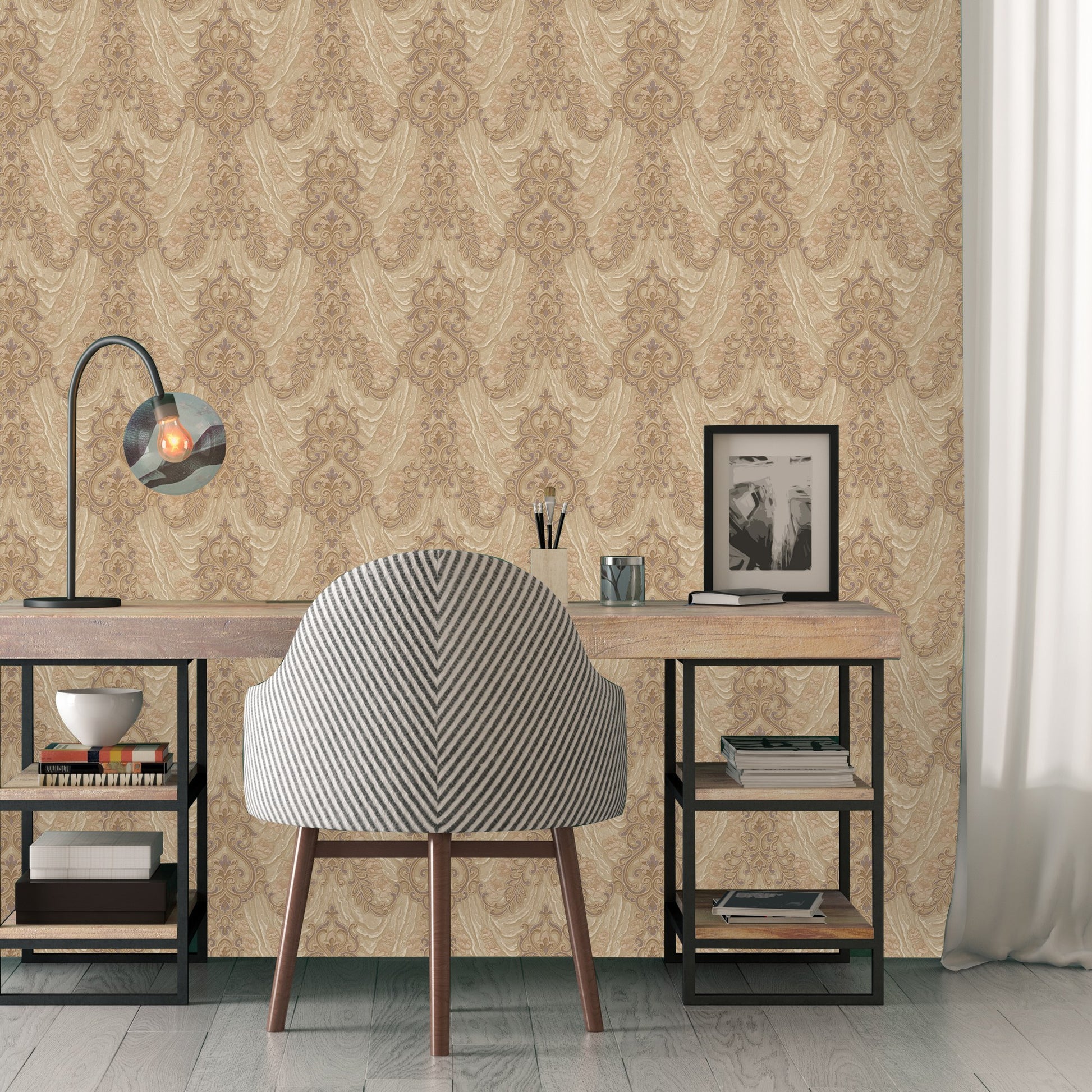Signature Maison Ash Signature Texture Wallpaper by La Belle Maison