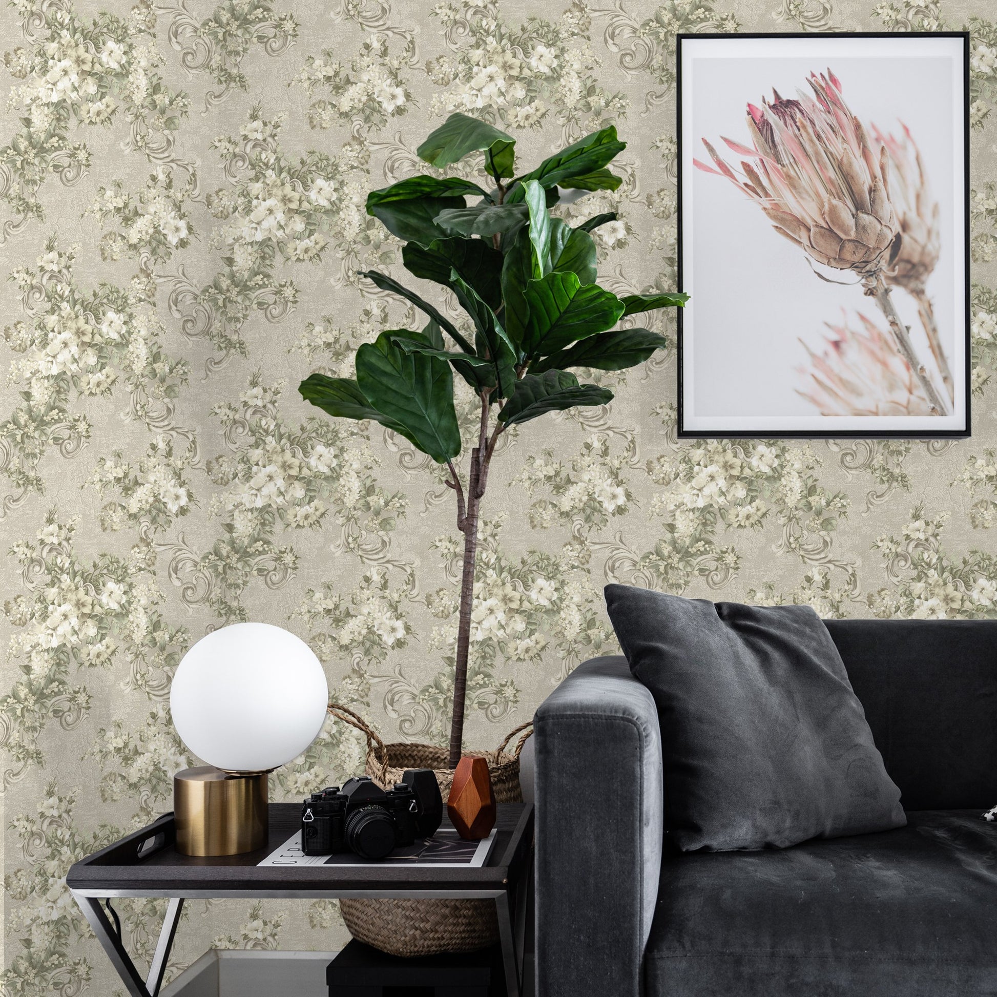Signature Maison Dove Signature Texture Wallpaper by La Belle Maison