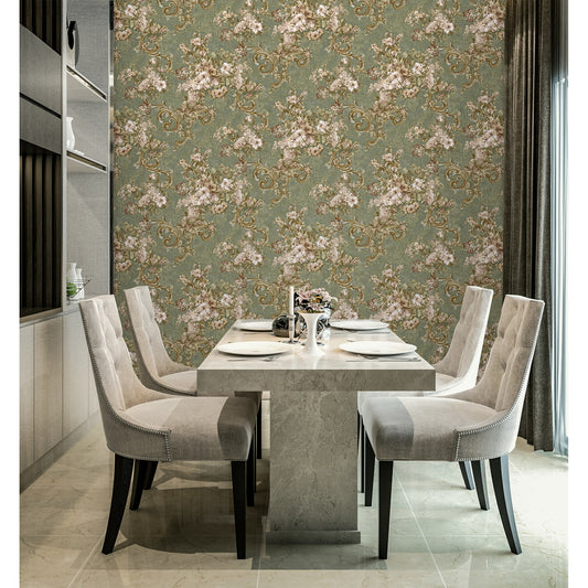 Signature Maison Warm Grey Fine Surface Wallpaper by La Belle Maison