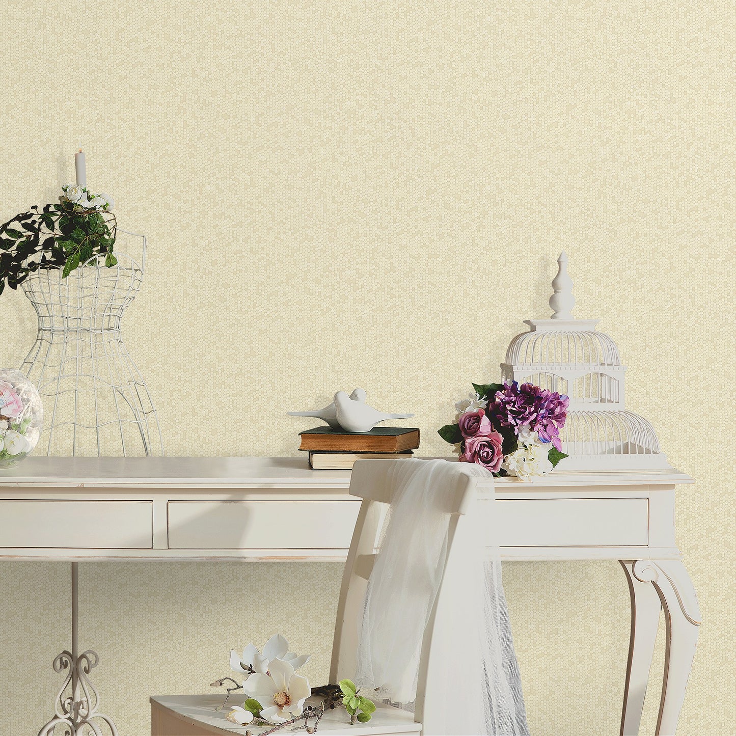 Signature Maison Warm Grey Premium Neutral Wallpaper by La Belle Maison