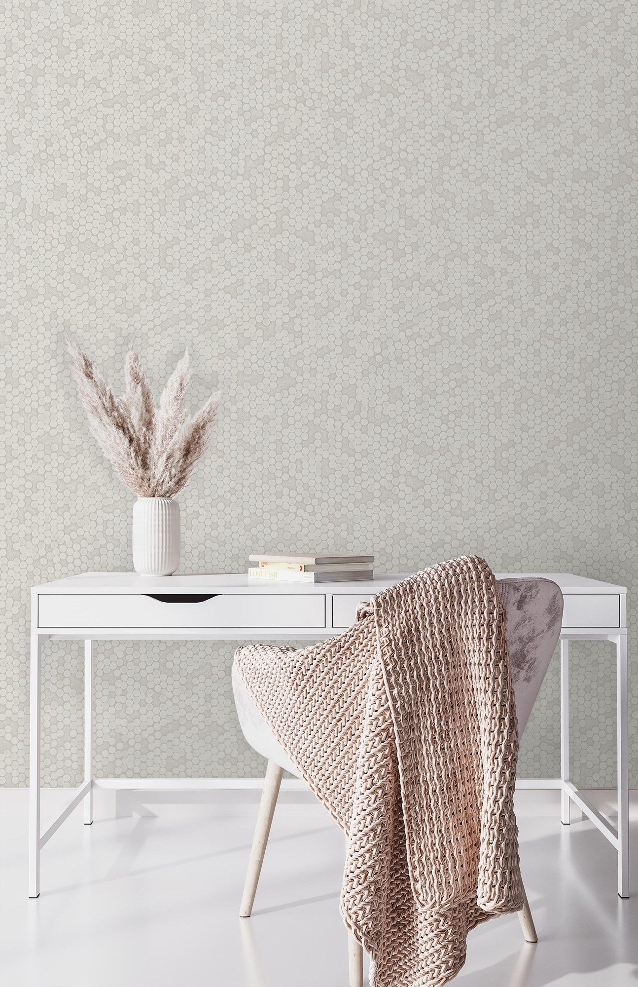 Signature Maison Indigo Signature Texture Wallpaper by La Belle Maison