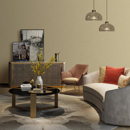 Signature Maison Ash Polished Texture Wallpaper by La Belle Maison