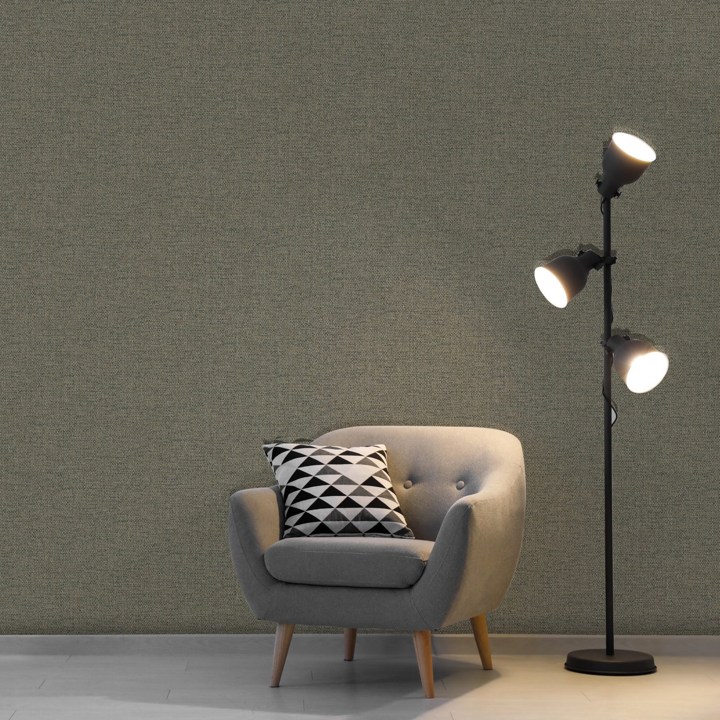 Signature Maison Warm Grey Signature Texture Wallpaper by La Belle Maison