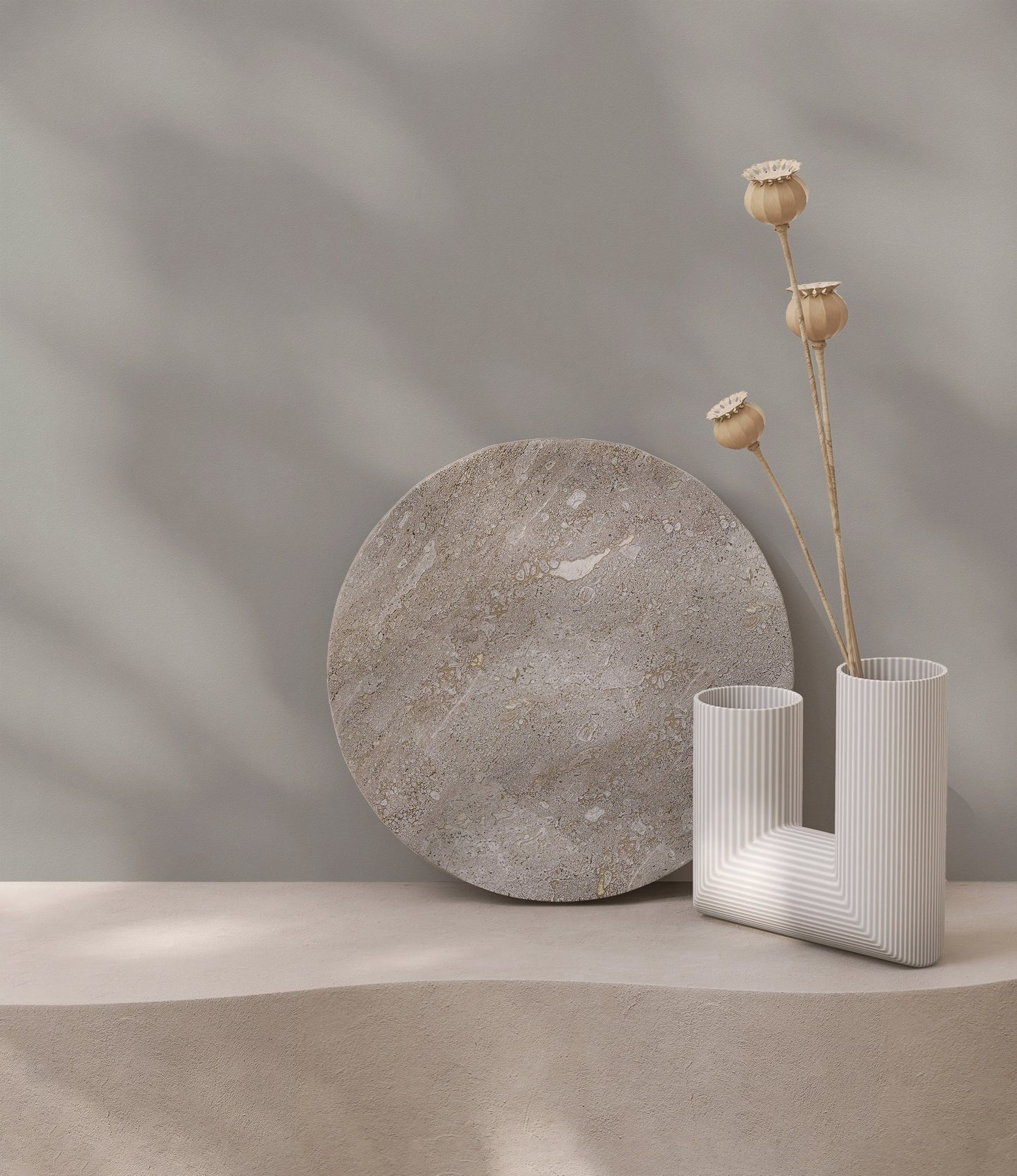 Soft Hue Silver Taupe Calm Linen Wallpaper by La Belle Maison