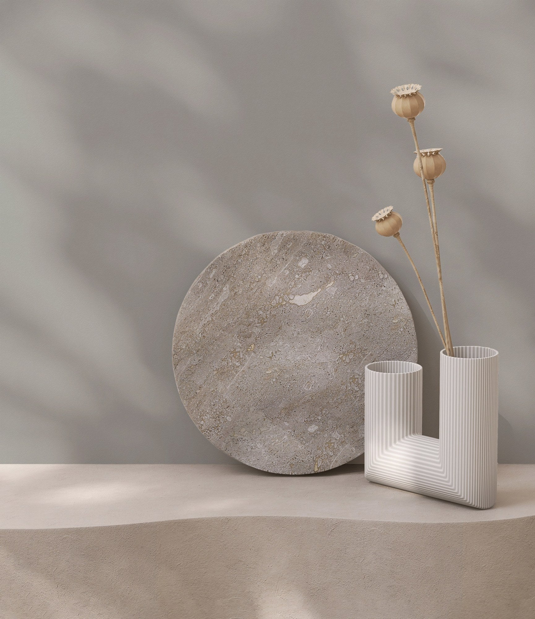 Soft Hue Silver Taupe Calm Linen Wallpaper by La Belle Maison